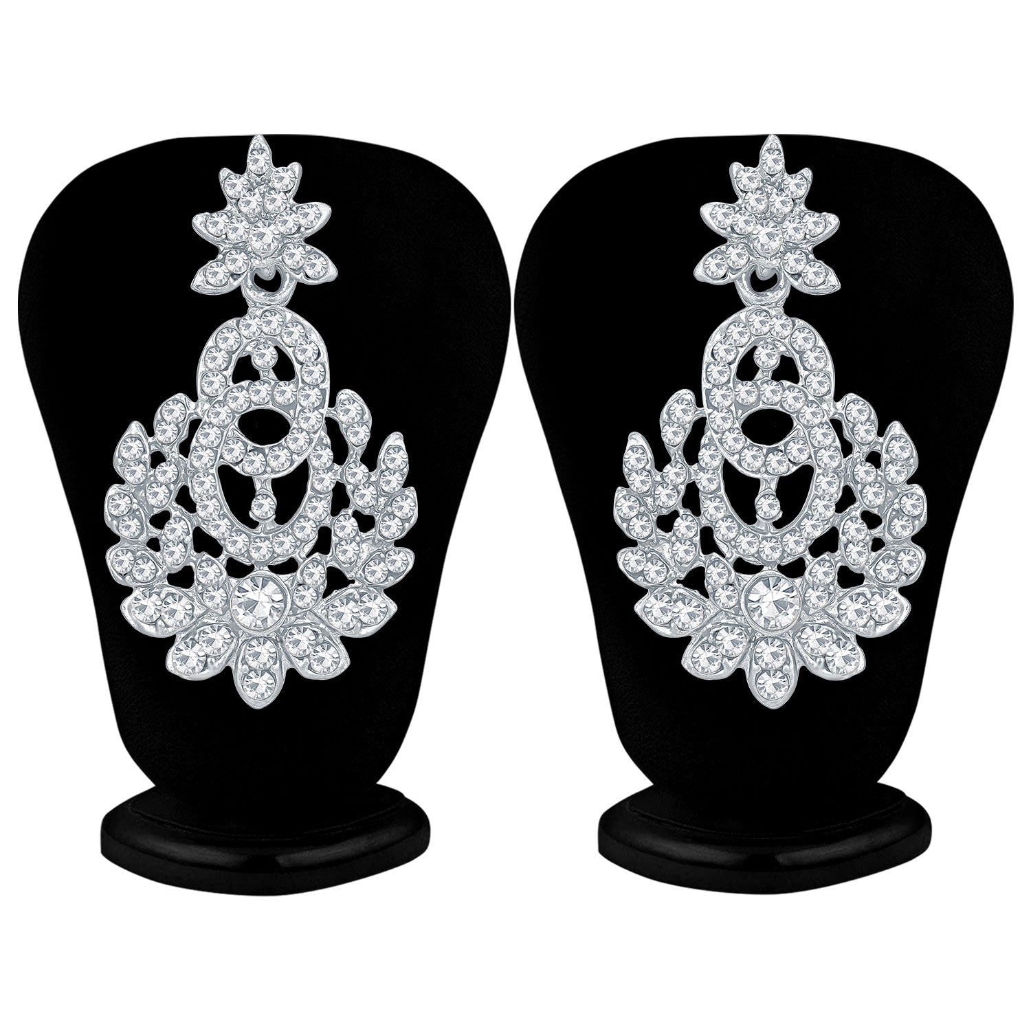 Sukkhi Padmavti Traditional Rhodium Plated Austrian Diamond Choker Necklace Set for Women