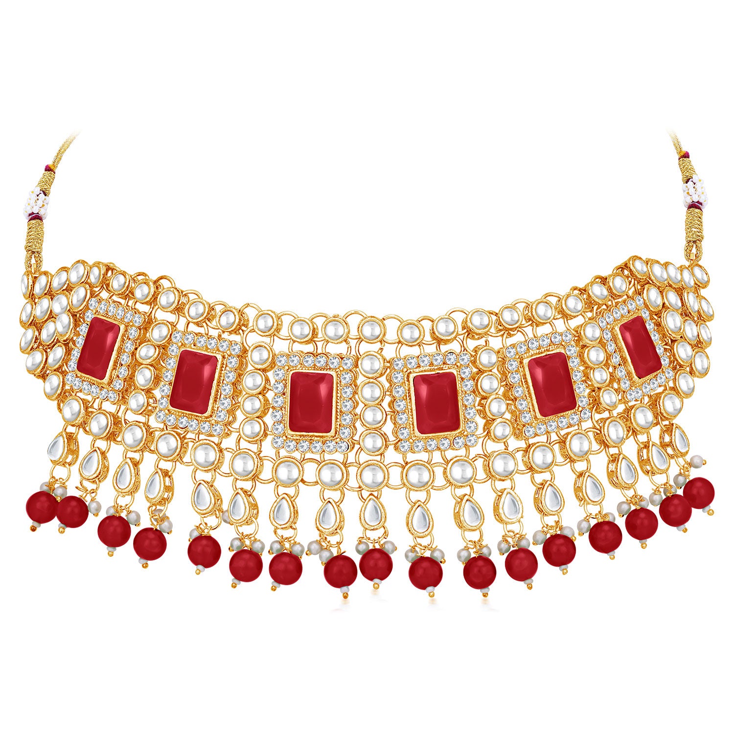 Sukkhi Padmavti Inspired Gold Plated Kundan Choker Necklace Set for Women