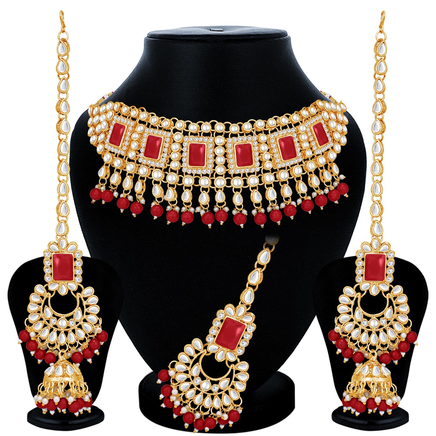 Sukkhi Padmavti Inspired Gold Plated Kundan Choker Necklace Set for Women
