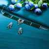 Sukkhi Green Rhodium Plated CZ & Pearl Choker Necklace Set For Women