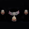 Sukkhi Multi Gold Plated Kundan & Pearl & CZ Long Necklace Set For Women
