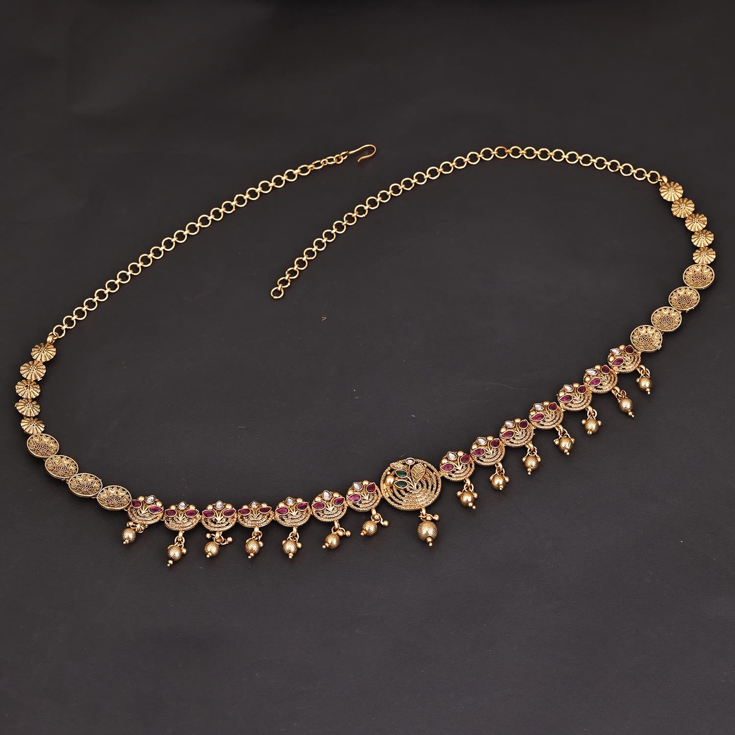 Sukkhi Personable Gold Plated Pearl Golden Kamarband for Women