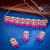 Sukkhi Lavish Gold Plated Kundan & Pearl Pink Necklace Set for Women