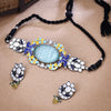 Sukkhi Amazing Oxidised Kundan & Pearl Multi Necklace Set for Women