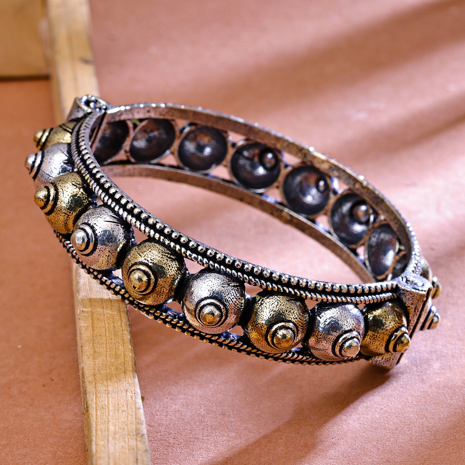 Sukkhi Oxidized Silver Kada for Women