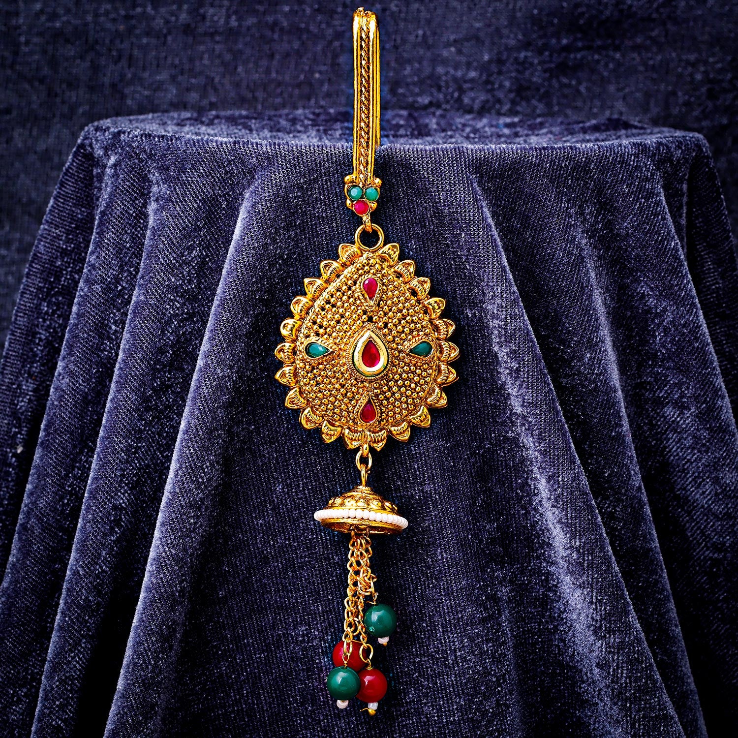 Sukkhi Fancy Golden Gold Plated Pearl Chabi Challa for Women