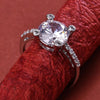 Sukkhi Elegant Silver Rhodium Plated CZ Ring for Women