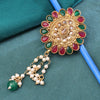 Sukkhi Glemaing Golden Gold Plated Pearl Brooch for Women