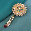 Sukkhi Glittery Golden Gold Plated Pearl Brooch for Women