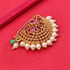 Sukkhi Lavish Golden Gold Plated Pearl Nosepin for Women