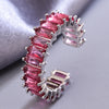 Sukkhi Fashionable Pink Rhodium Plated CZ Ring for Women
