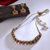 Sukkhi Showstopping Golden Gold Plated Pearl Choker Necklace Set For Women