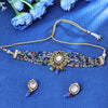 Sukkhi Likely Gold Plated Multicolor Crystal Choker Necklace Set for Women