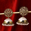 Sukkhi Arresting Gold Plated Golden Reversible Stone Jhumki Earrings for Women