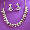 Sukkhi Snazzy White Kundan Gold Plated Traditional Necklace Set for Women