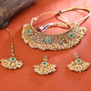 Sukkhi Circular Gold Plated Choker Necklace Set For Women