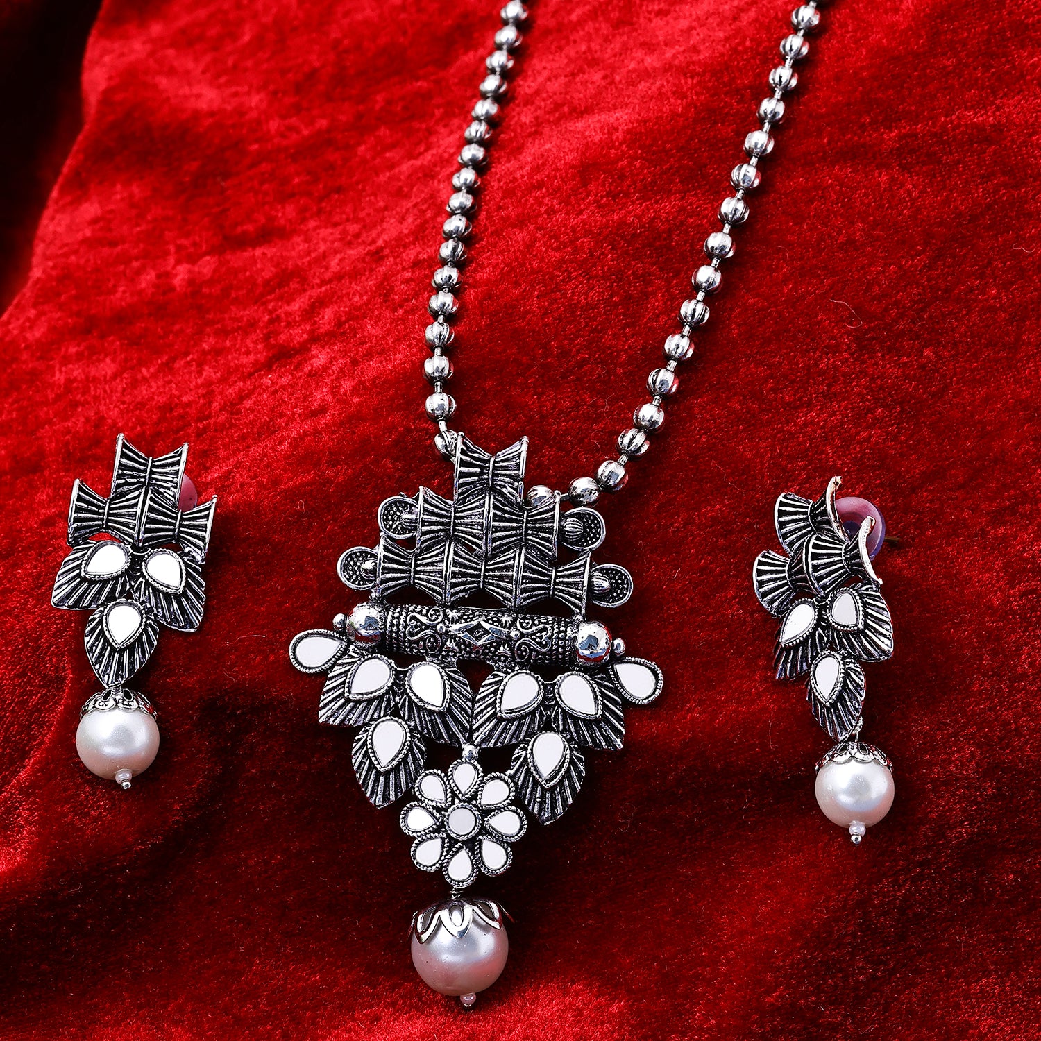 Sukkhi Amazing Oxidised Long Haram Necklace Set For Women