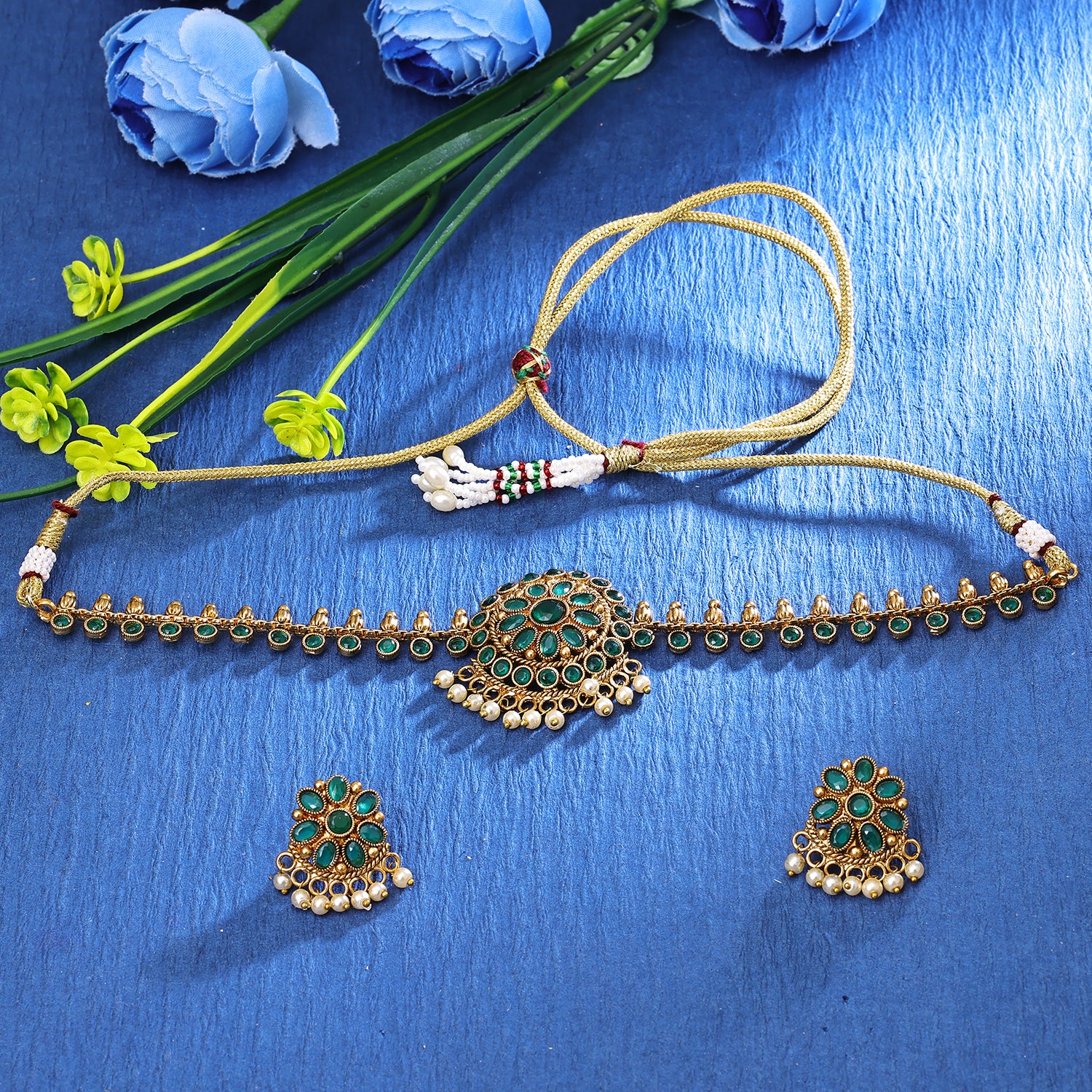 Sukkhi Stylish Gold Plated Necklace Set For Women