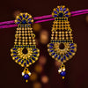 Sukkhi Spiral Gold Plated Chandelier Earring For Women