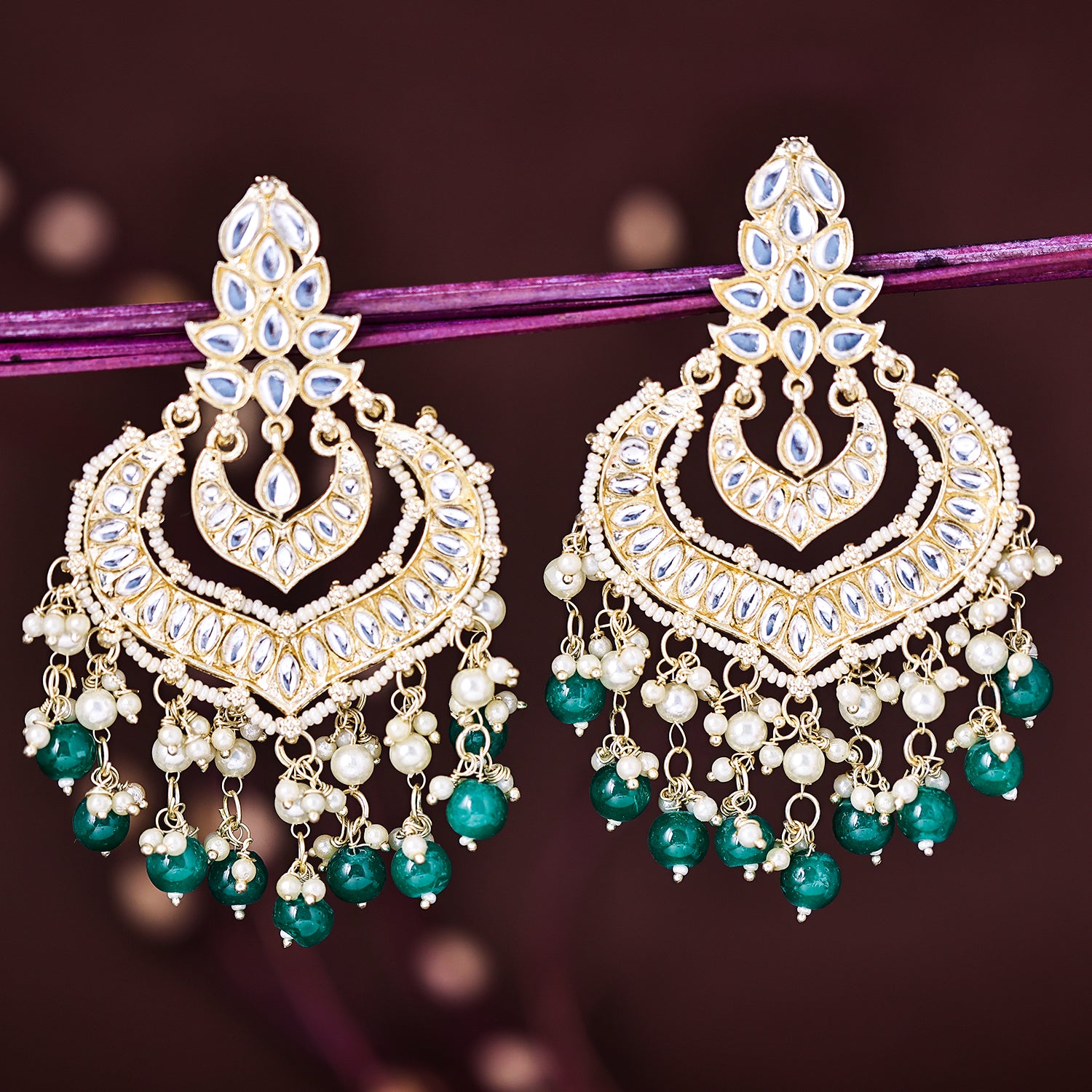 Sukkhi Trendy Gold Plated Chandelier Earring For Women