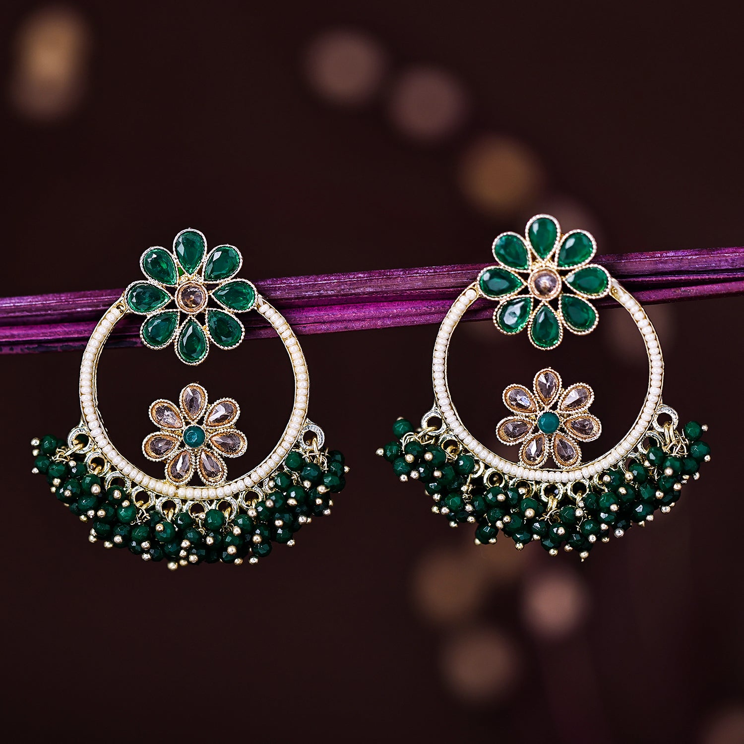 Sukkhi Spectacular Gold Plated Chandbaali Earring For Women