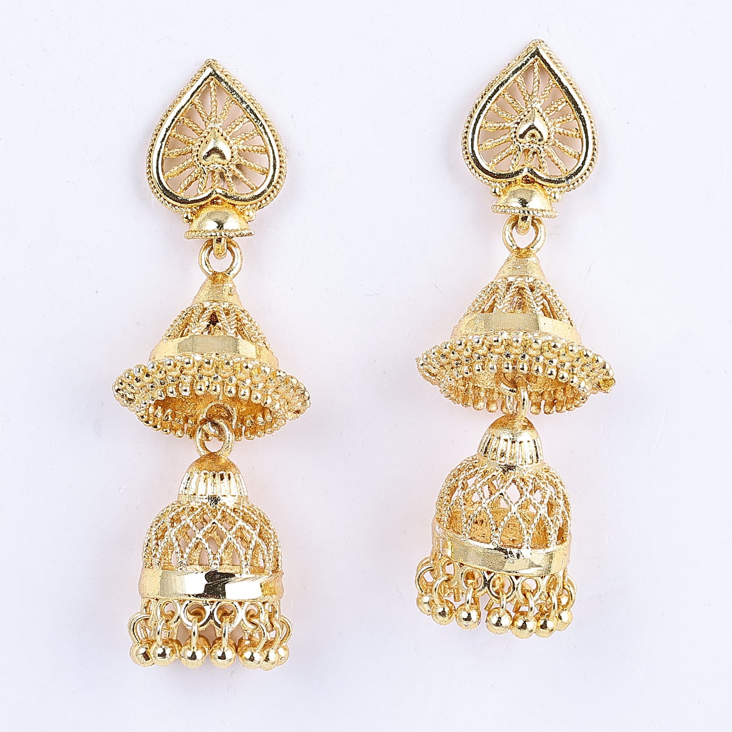 Sukkhi Incredible Gold Plated Jhumki Earrings For Women