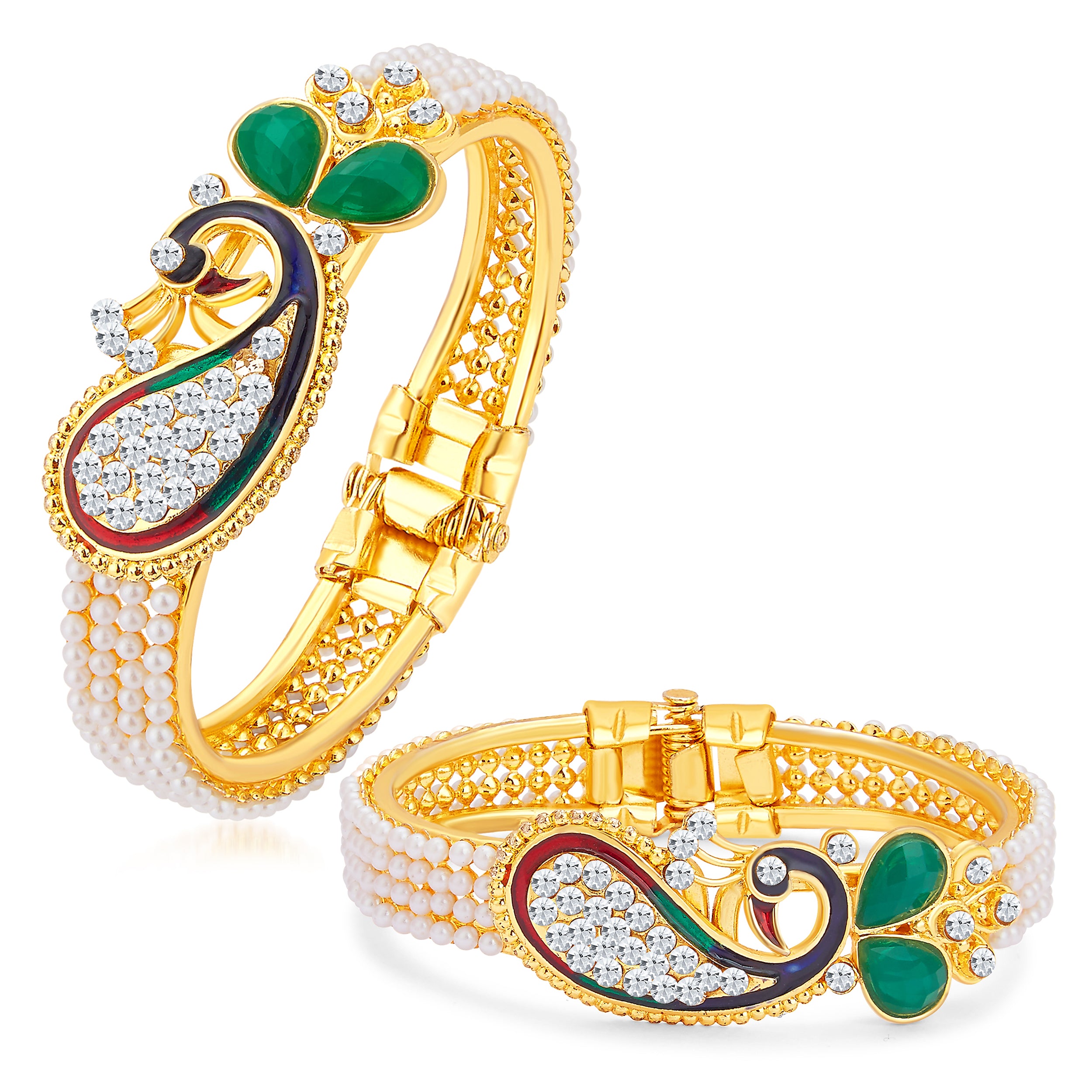 Sukkhi Fascinating LCT Gold Plated Necklace Pearl Set of 4 Jewellery Combo for Women
