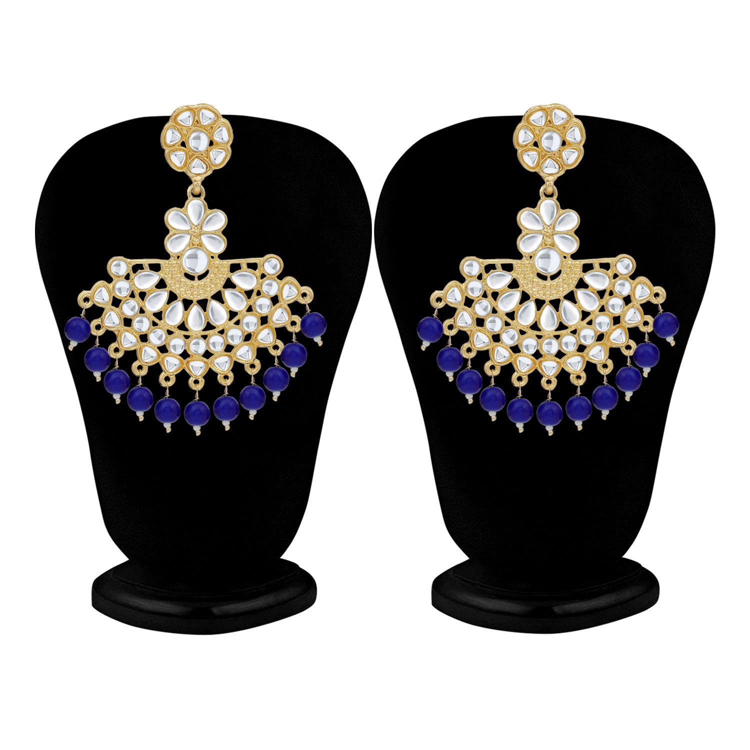 Sukkhi Delightful Gold Plated Kundan Chandbali Earring For Women