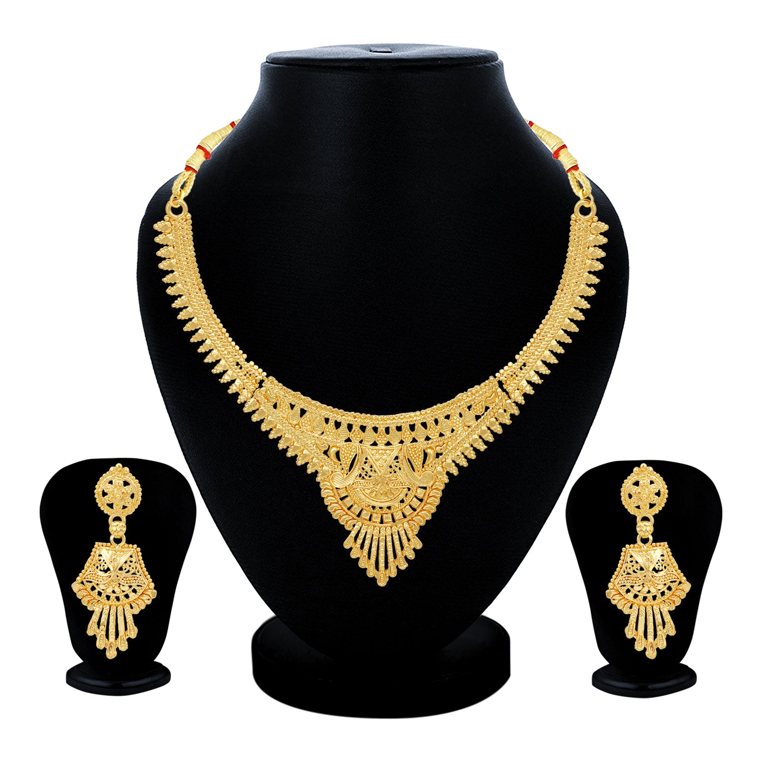 Sukkhi Exotic 24 Carat Gold Plated Choker Necklace Set for Women