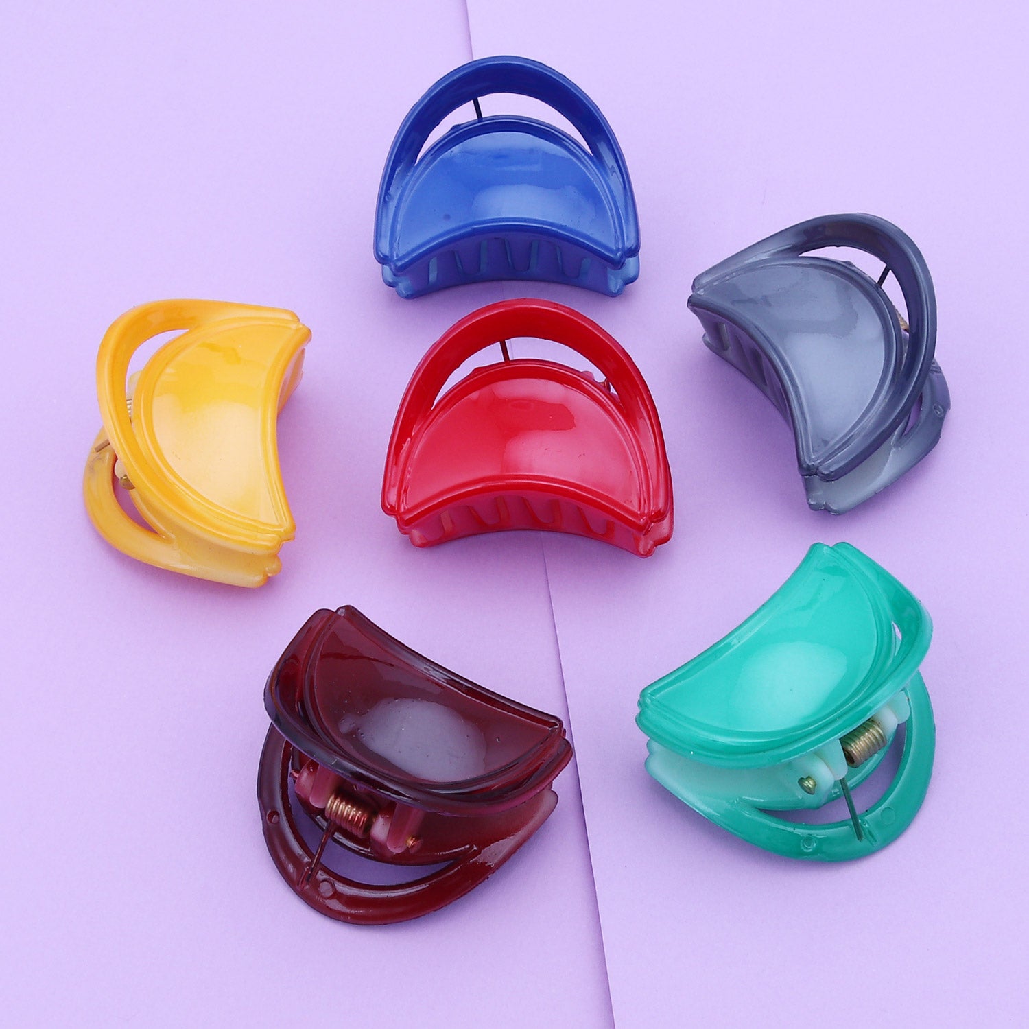 Sukkhi Classic Butterfly Hair Clip Hair Accessories for Women and Girl (Pack of 6) (Size: M)