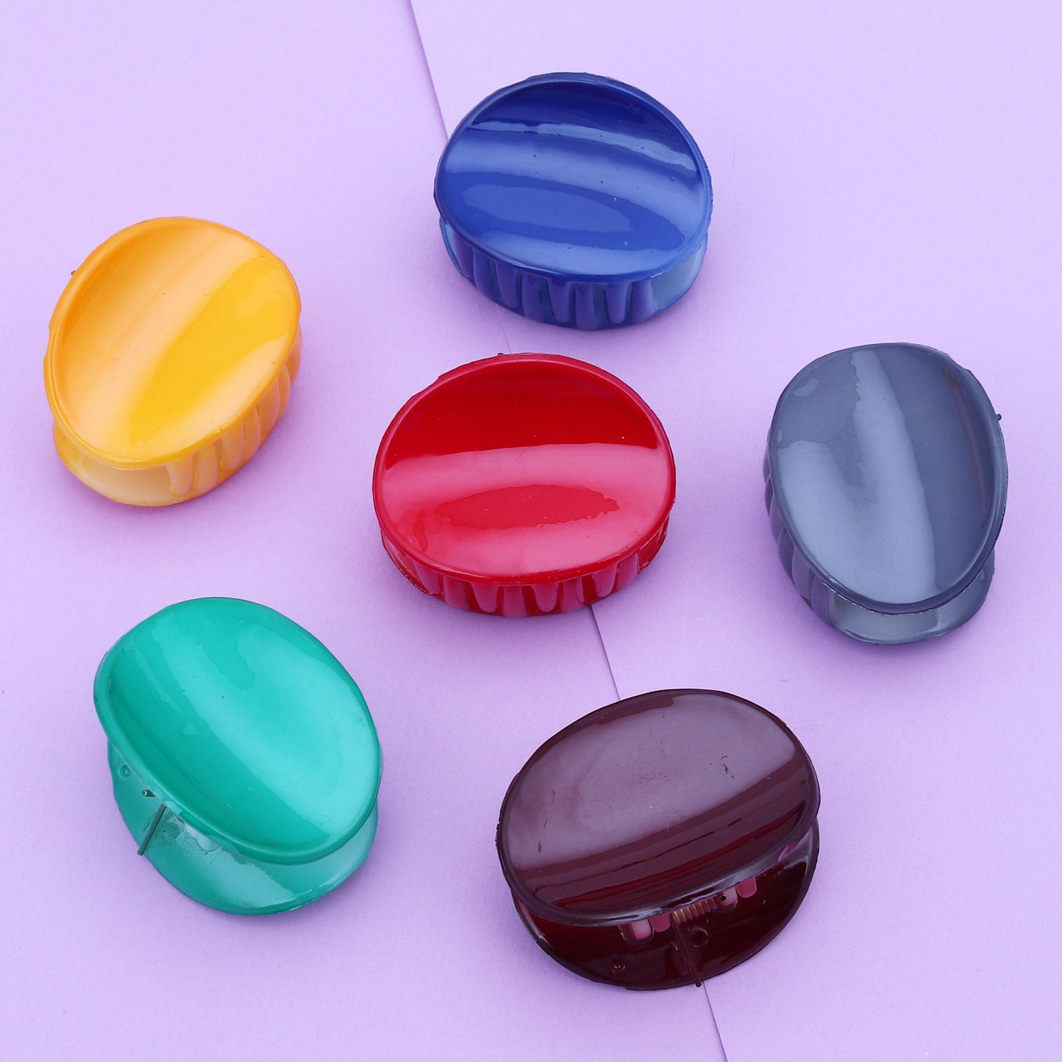 Sukkhi Shiny Butterfly Hair Clip Hair Accessories for Women and Girl (Pack of 6) (Size: M)