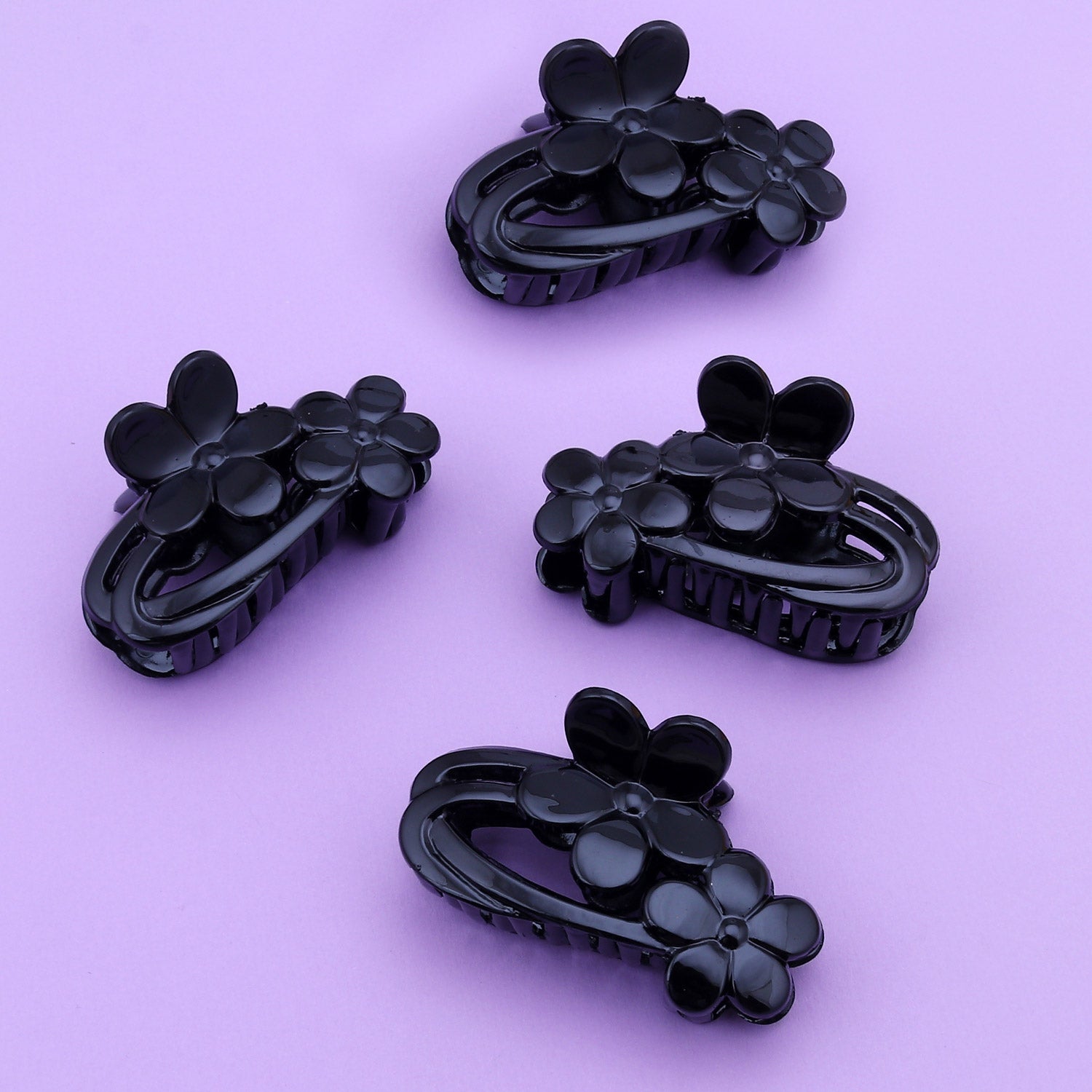 Sukkhi Floral Butterfly Hair Clip Hair Accessories for Women and Girl (Pack of 4) (Size: L)