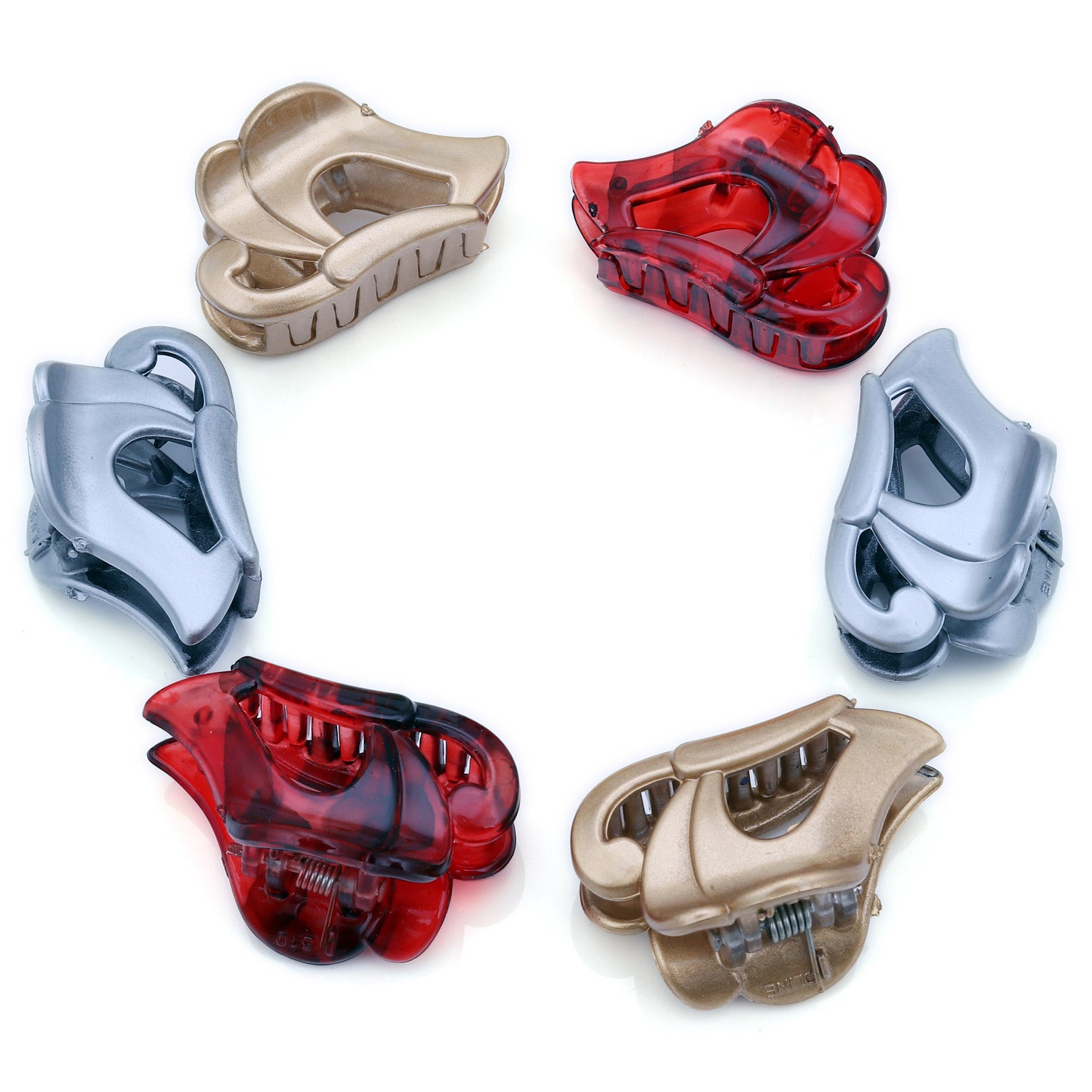 Sukkhi Fancy Butterfly Hair Clip Hair Accessories for Women and Girl (Pack of 6) (Size: M)