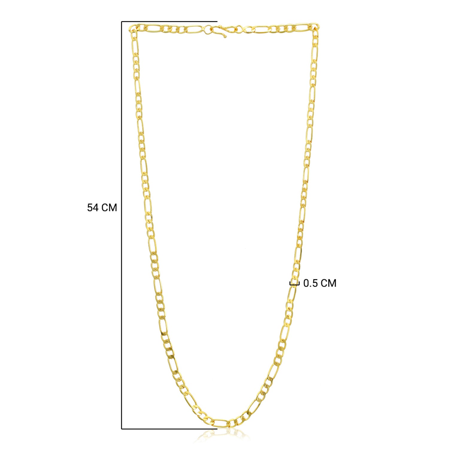 Sukkhi Incredible Gold Plated Figaro Chain for Men