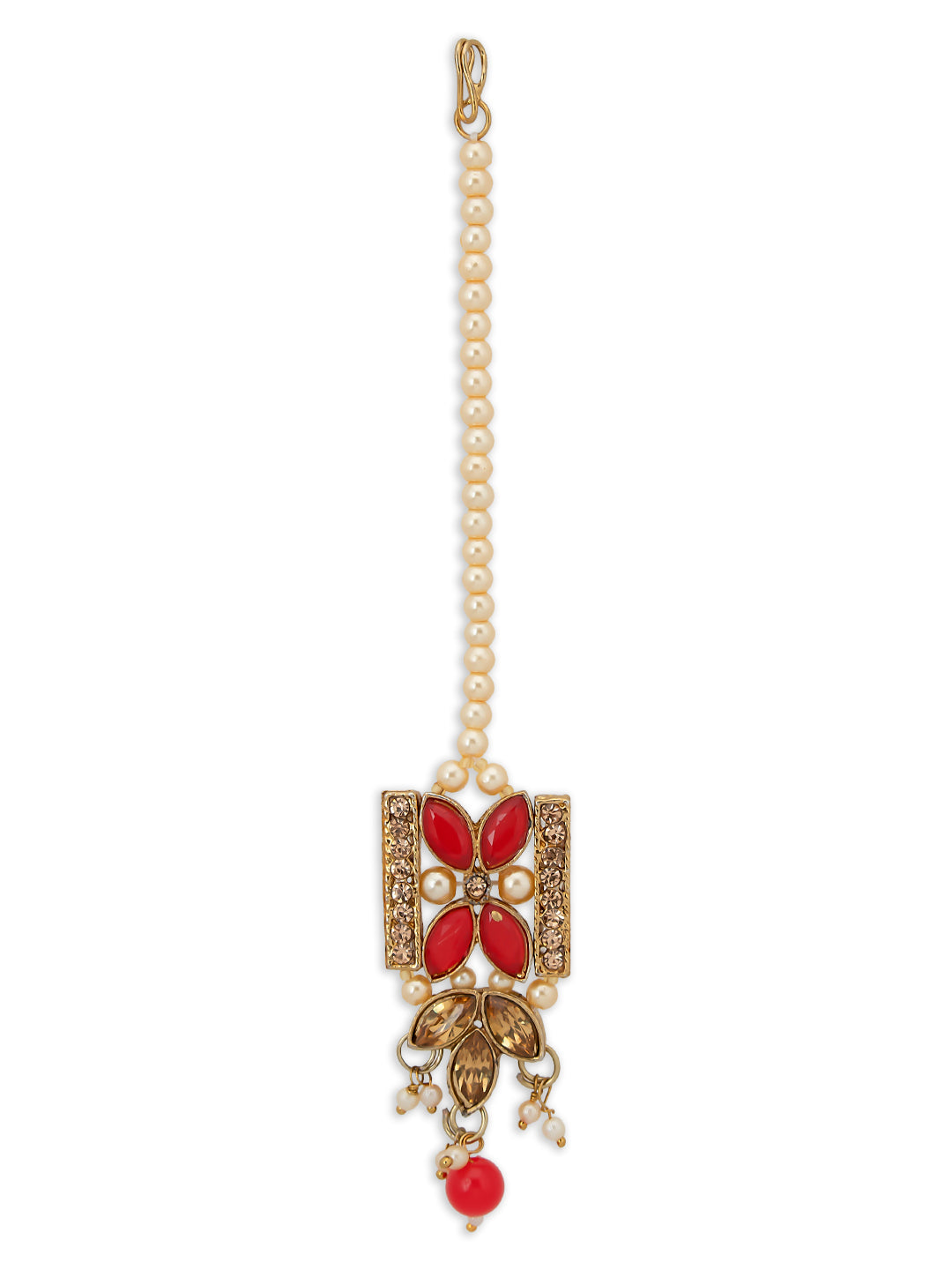 Sukkhi Pretty LCT Gold Plated Pearl Choker Necklace Set for Women