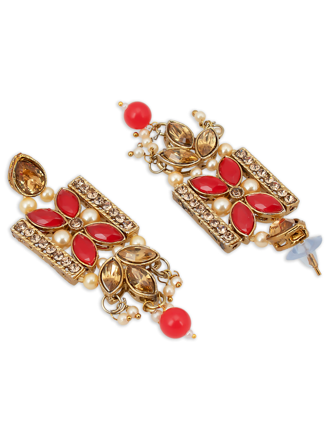 Sukkhi Pretty LCT Gold Plated Pearl Choker Necklace Set for Women