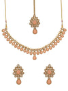 Sukkhi Sparking LCT Gold Plated Pearl Choker Necklace Set for Women