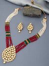 Sukkhi Amazing Pearl Gold Plated Kundan Long Haram Necklace Set for Women