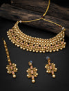 Sukkhi Exclusive LCT Gold Plated Pearl Choker Necklace Set for Women