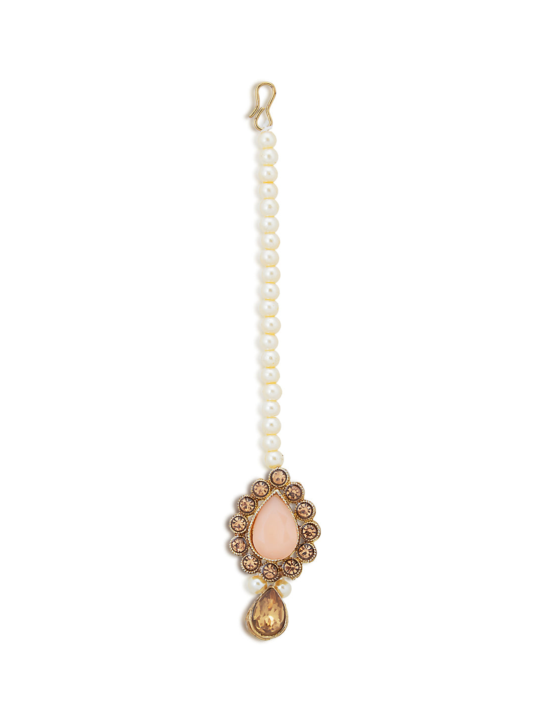 Sukkhi Lavish LCT Gold Plated Pearl Choker Necklace Set for Women