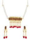 Sukkhi Brilliant Pearl Gold Plated Kundan Choker Necklace Set for Women
