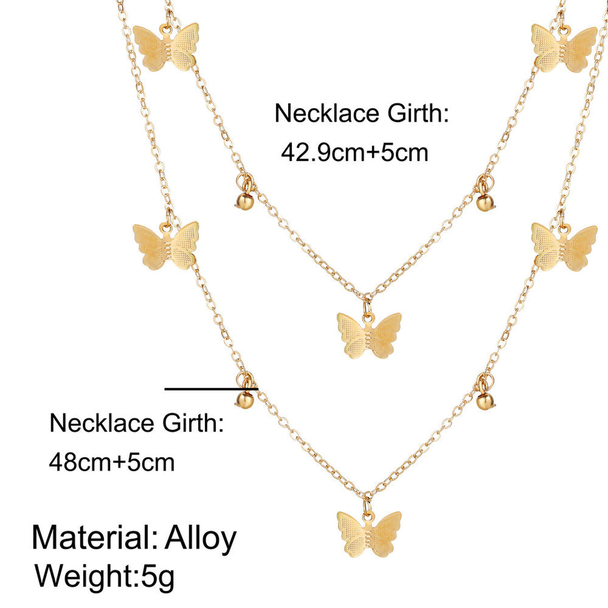 Scintillare by Sukkhi Adorable Gold Plated Multi Layered Butterfly Necklace for Women