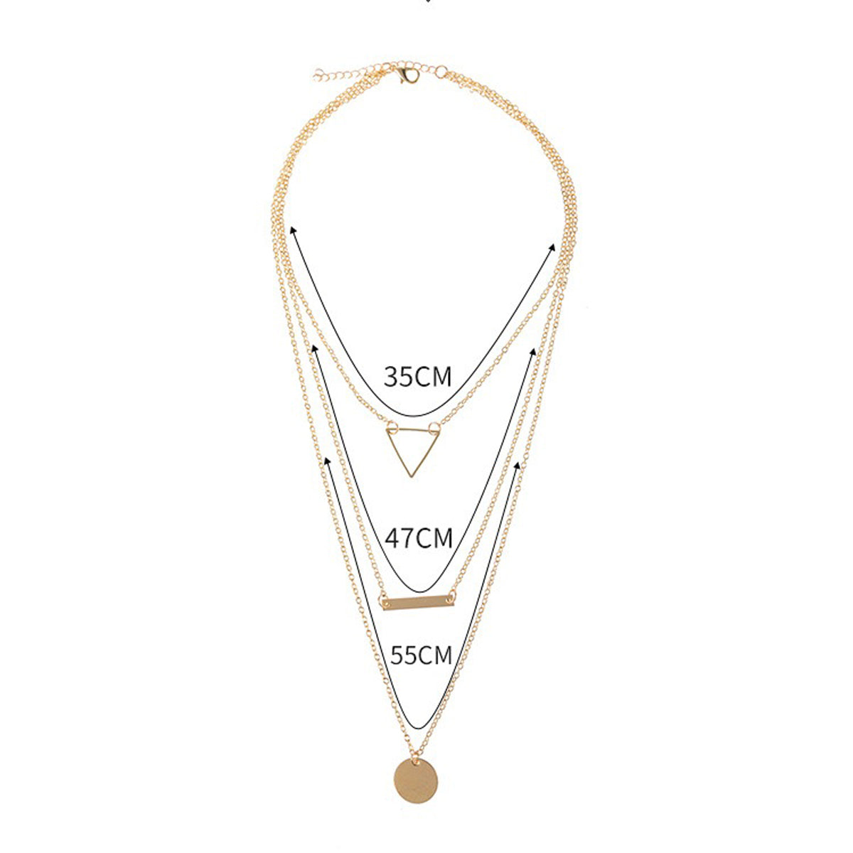 Scintillare by Sukkhi Ravishing Geometric Multi Layered Gold Plated Necklace for Women