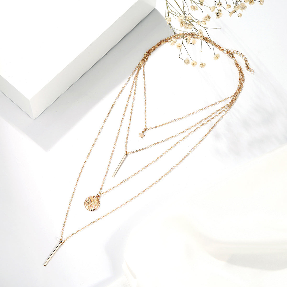 Scintillare by Sukkhi Lavish Gold Plated Multi Layered Necklace for Women