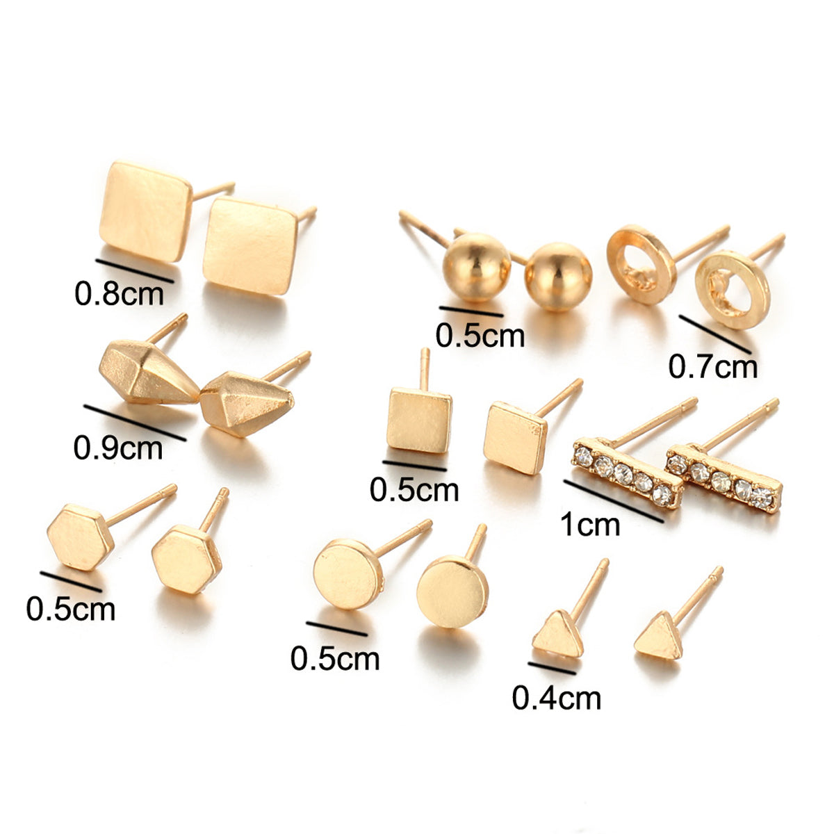 Scintillare by Sukkhi Exclusive Gold Plated Charm Stud Earring Combo for Women