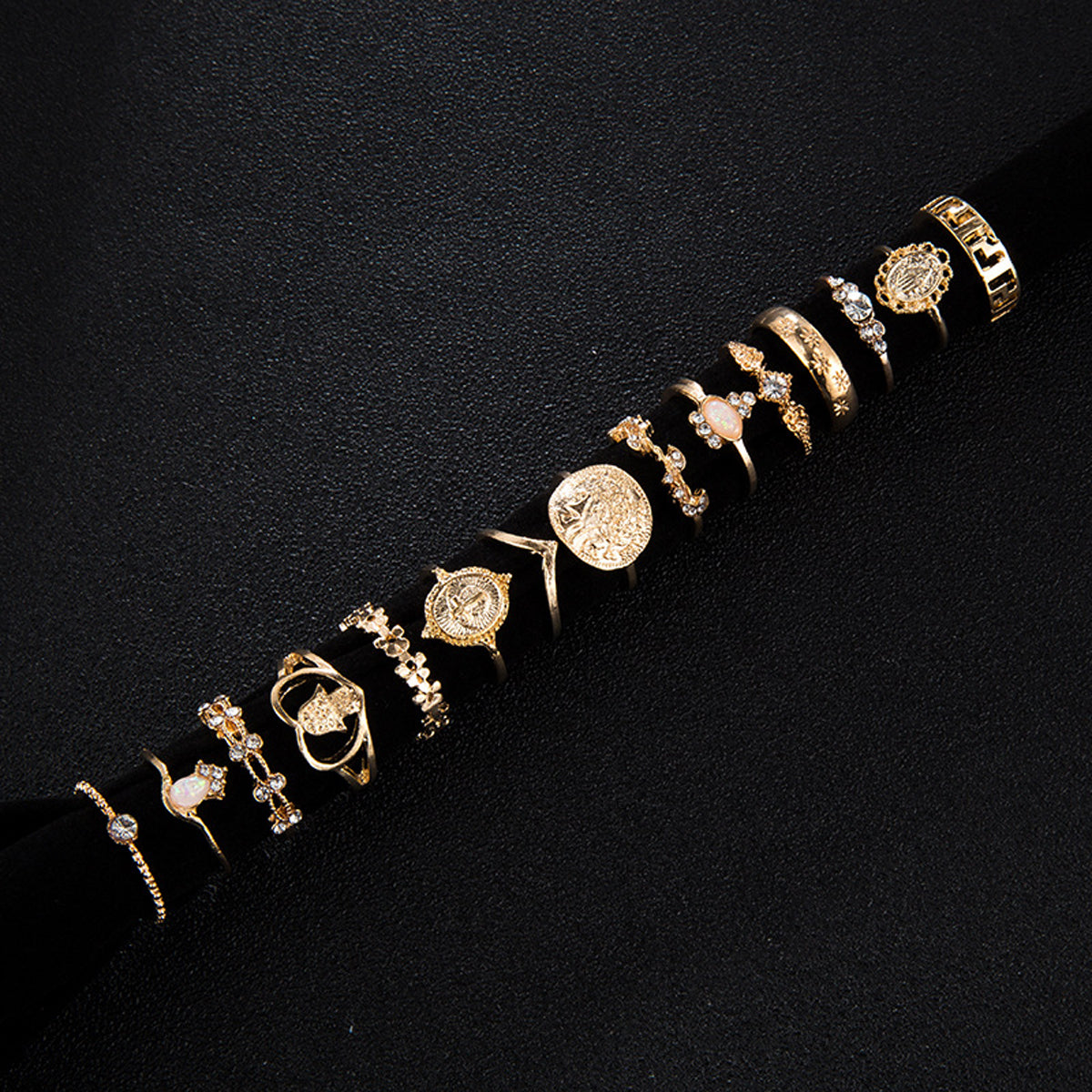 Scintillare by Sukkhi Glossy Gold Plated Rings Combo for Women