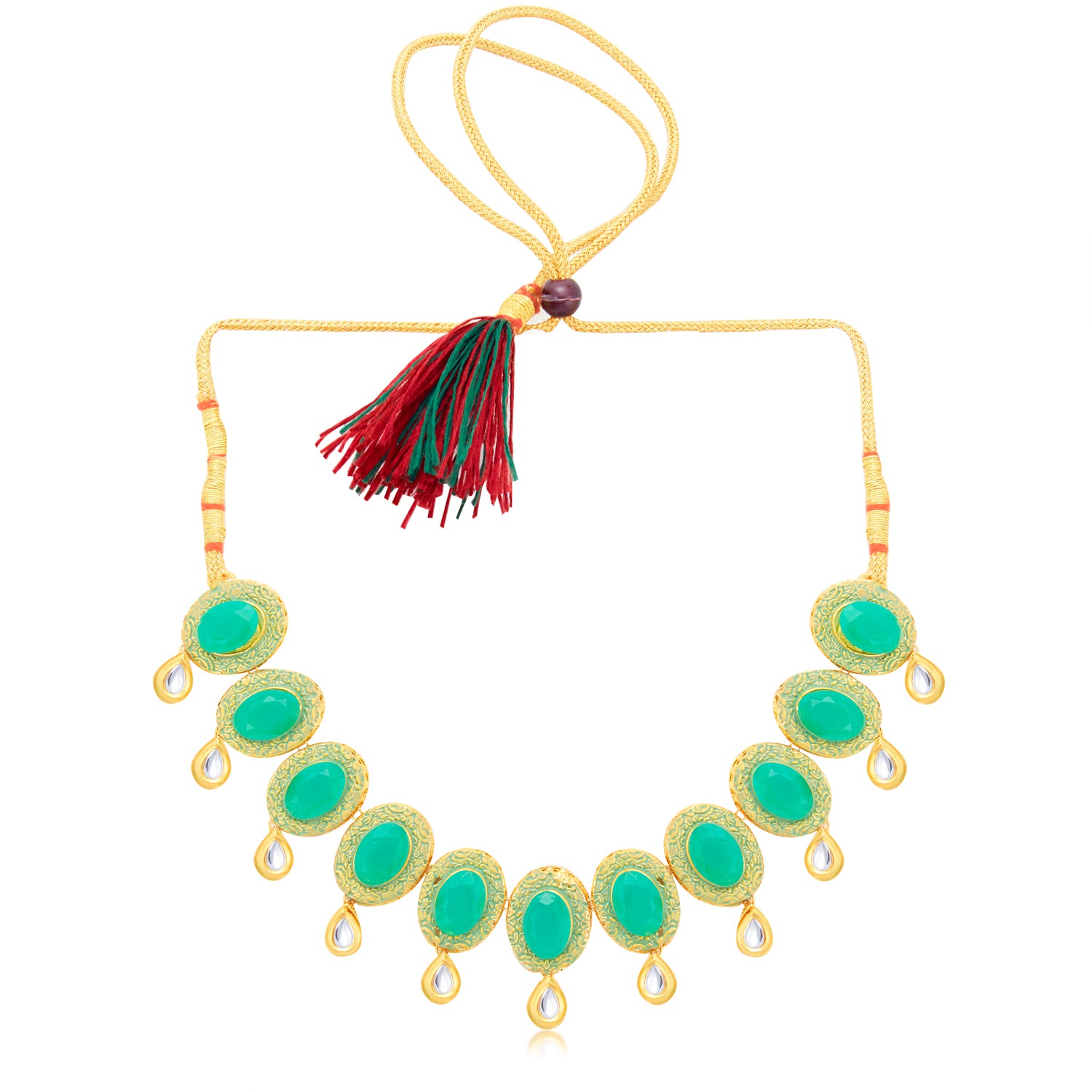 Sukkhi Glorious Gold Plated Kundan Choker Necklace Set for Women (SKR85482)