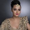 Sukkhi Designer Kundan Gold Plated Pearl Maangtikka Worn By Karisma Kapoor
