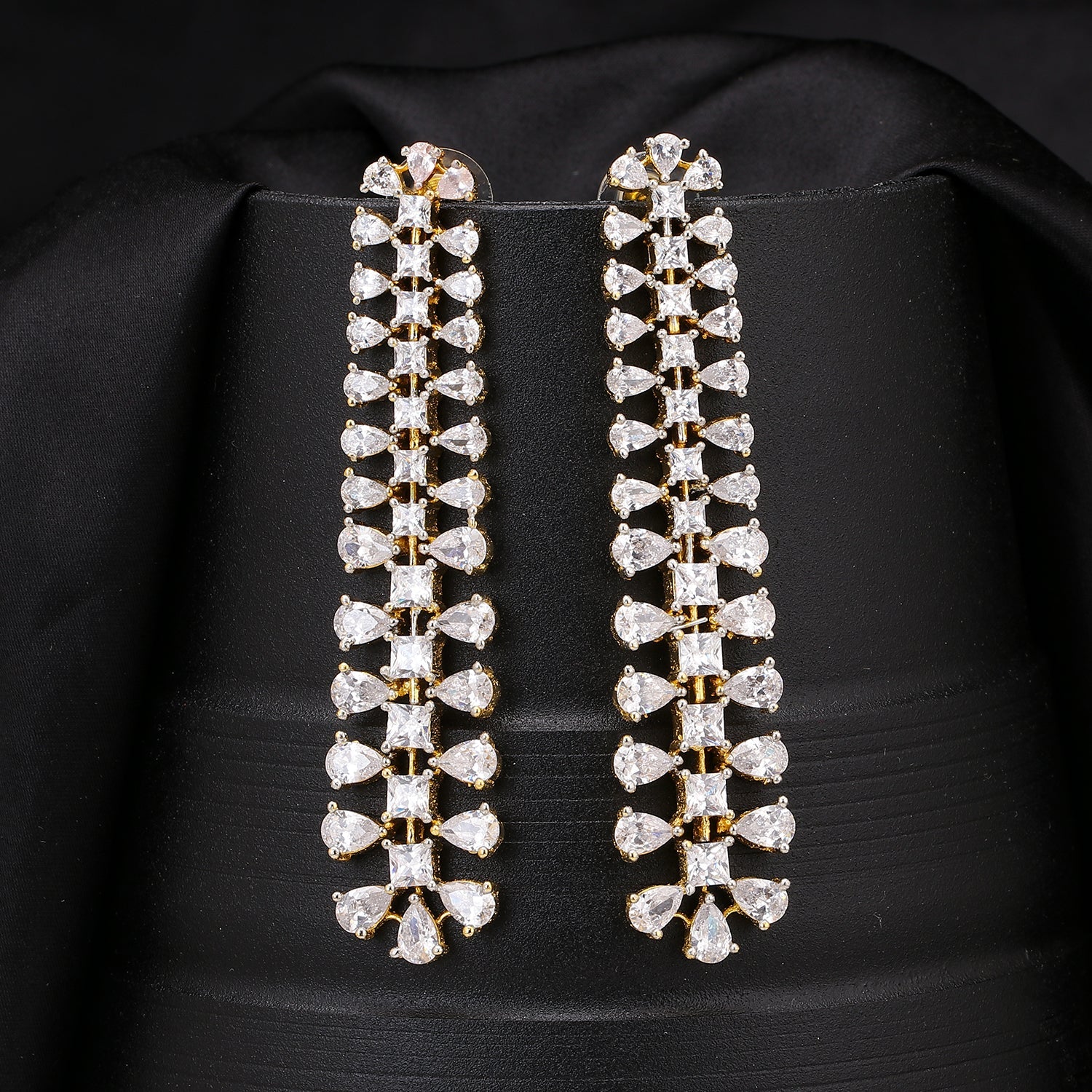 Sukkhi Incredible Classic Gold Plated CZ Drop Earring for Women