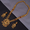 Sukkhi Goddess Laxmi Gold Plated Pearl Long Temple Necklace Set for Women